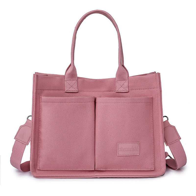 Canvas Tote Bags Women Mommy Bag Large Capacity and multi pockets Hand Bag