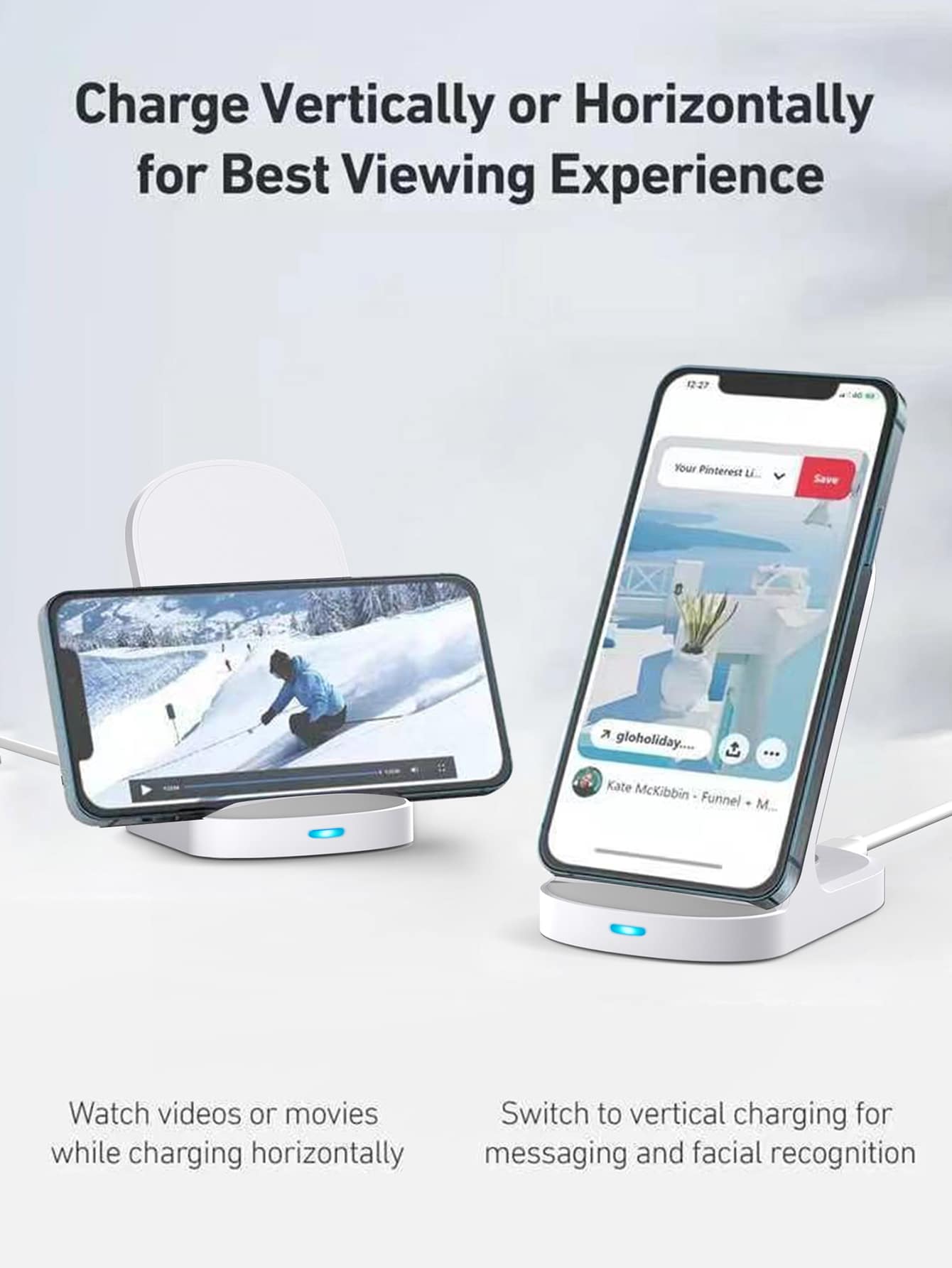 2-in-1 Wireless Charger
