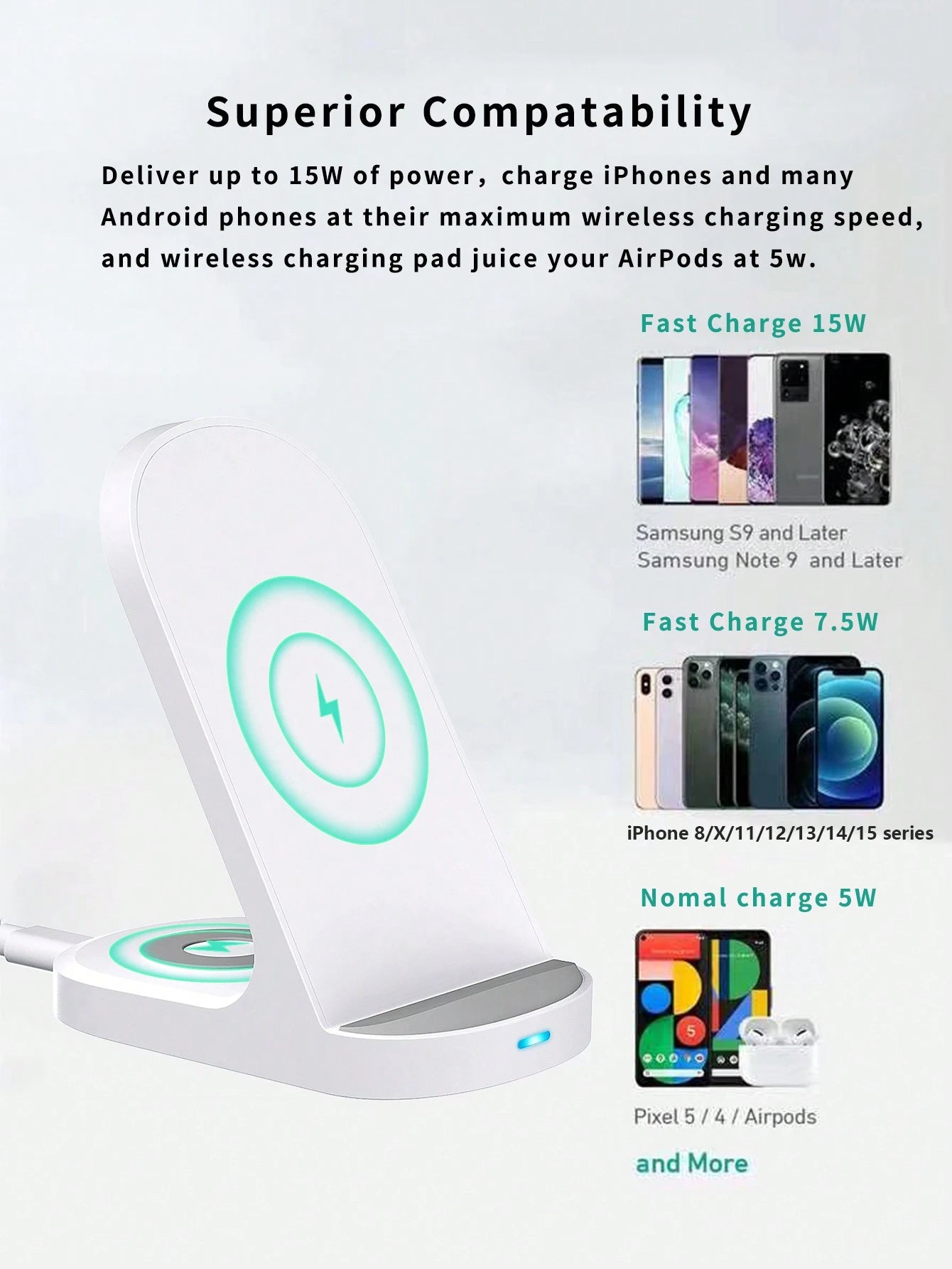 2-in-1 Wireless Charger