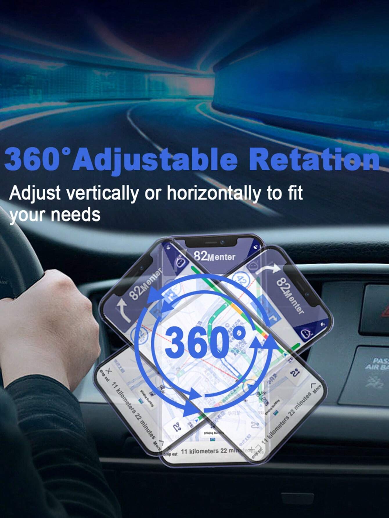 15W Car Wireless Charger β Fast Charging Mount for iPhone 12β16