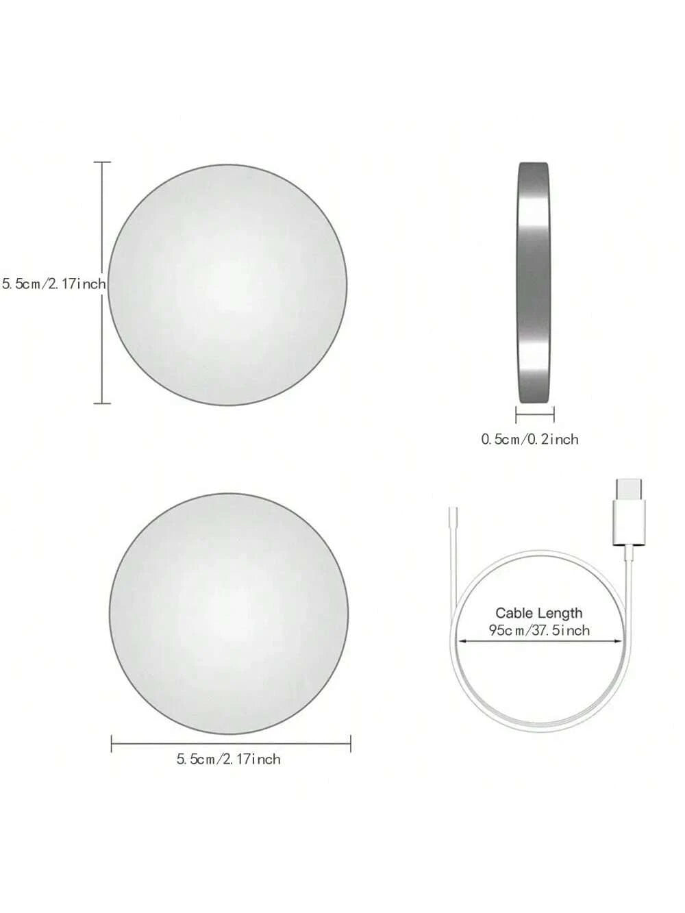 15W Magnetic Wireless Charger for iPhone 16/15/14/13/12 Pro Max