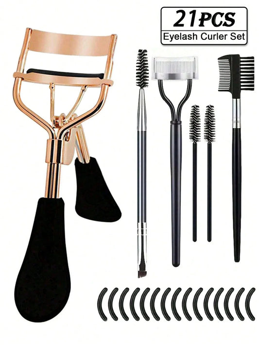 21-Piece Eyelash Curler Set