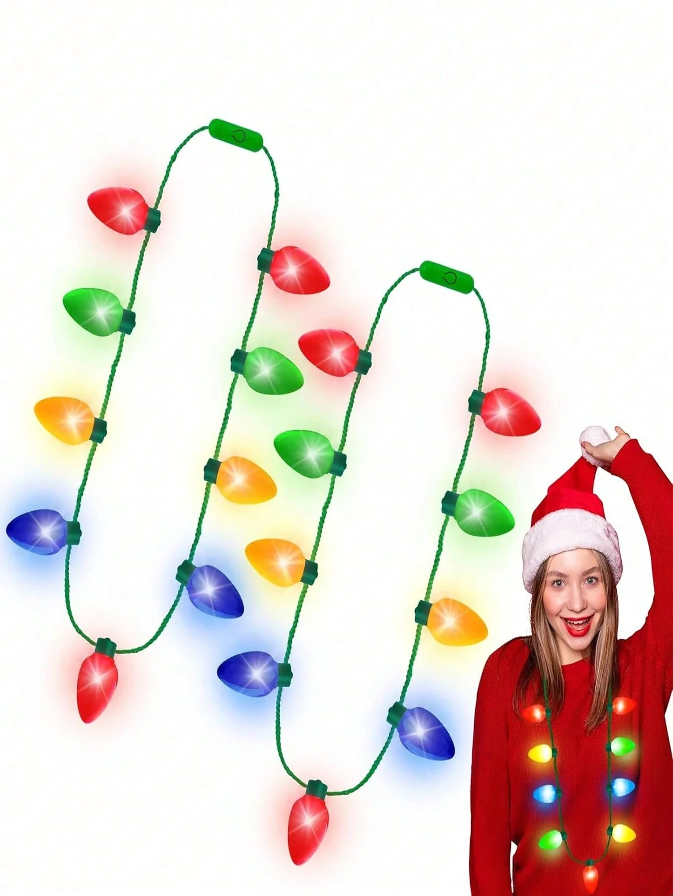 LED Christmas Party Necklace