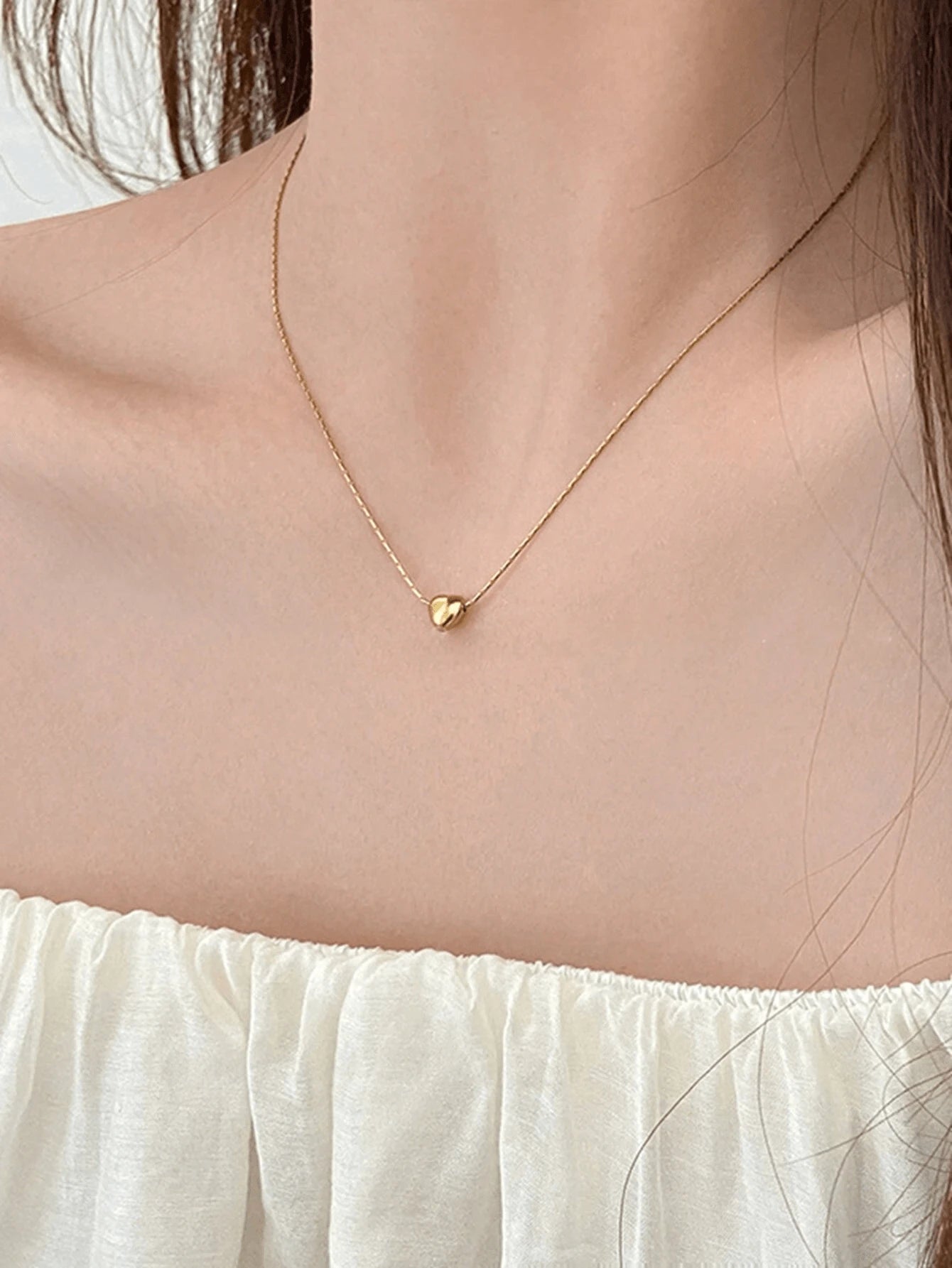 Elegant Heart Pendant Necklace Women