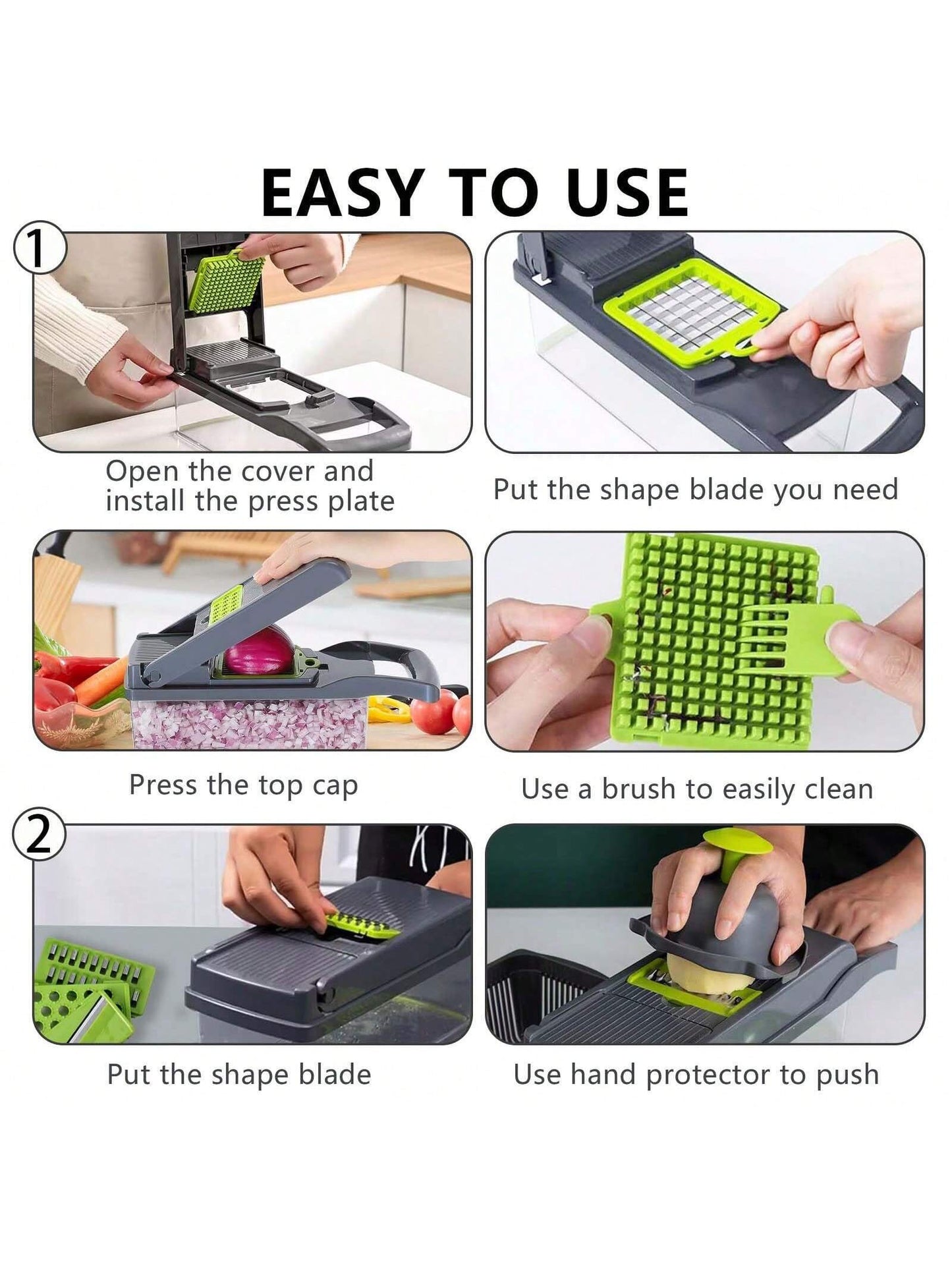 Multifunctional Vegetable Chopper Set