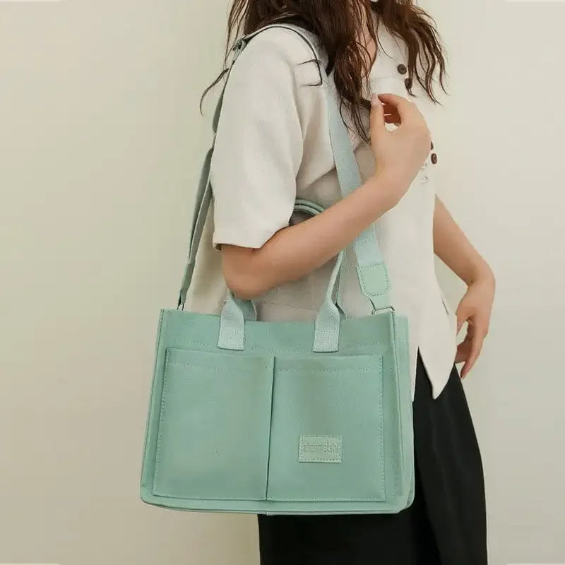 Canvas Tote Bags Women Mommy Bag Large Capacity and multi pockets Hand Bag