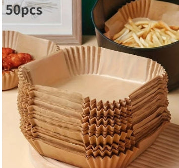 "Air Fryer Disposable Paper Liners – Non-Stick, Oil-Proof Baking Sheets for Airfryer, Steamer, Oven, and BBQ – Round Parchment Trays for Easy Cleanup"