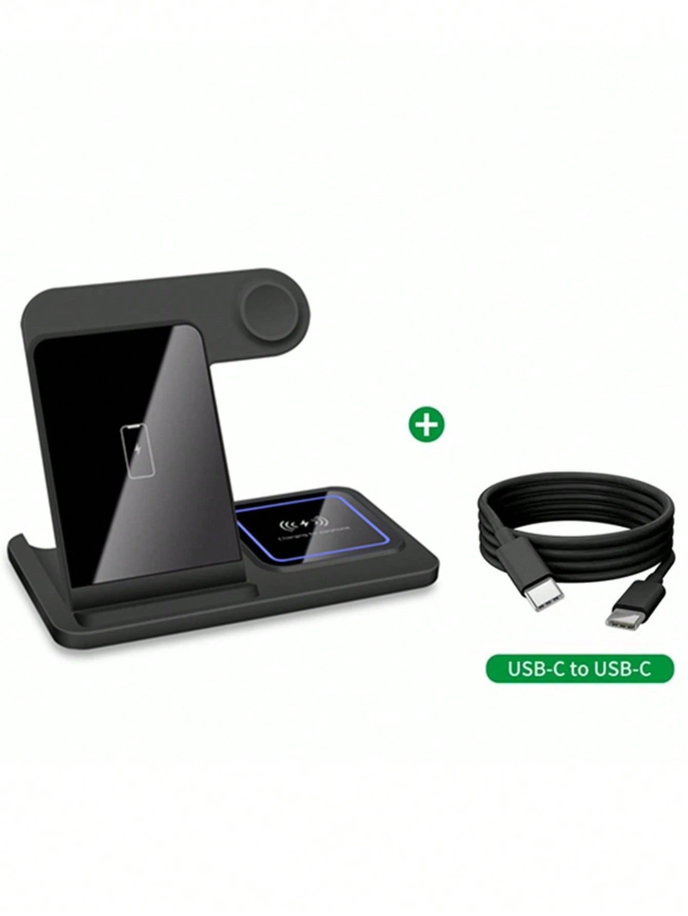 3-in-1 Fast Wireless Charger Dock Station for iPhone, Watch & AirPods
