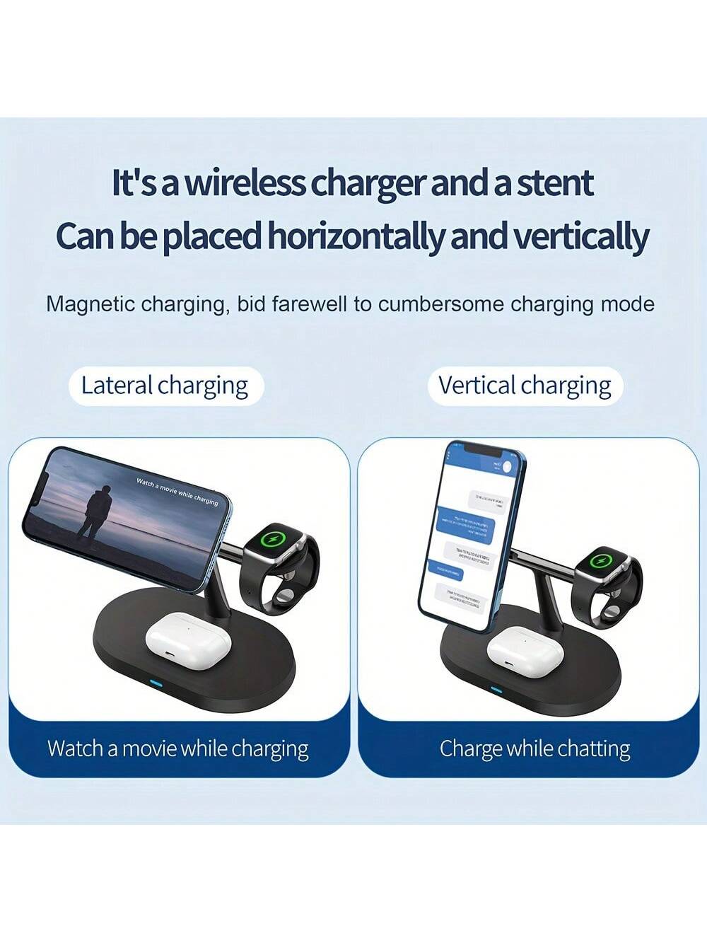 3-in-1 Magnetic Wireless Charger