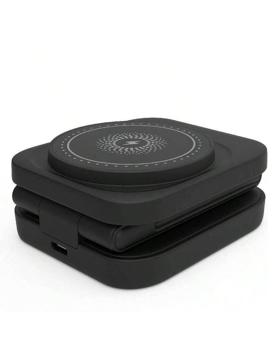 3-in-1 Magnetic Wireless Charger Stand for iPhone, Watch & AirPods