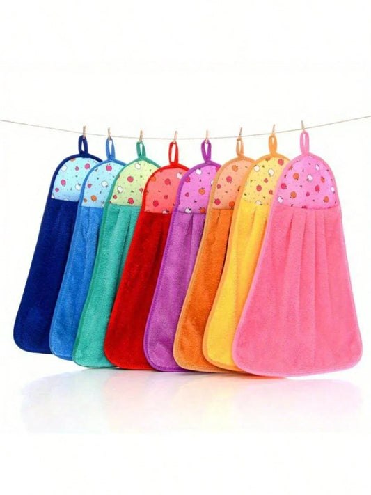 3pcs Coral Fleece Kitchen Towels