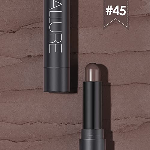 FOCALLURE Shimmer and Matte Cream Eyeshadow Stick,Smooth Brilliant Eye Brightener Pencil for Women,Long Lasting Waterproof Eye Shadow and Liners Makeup,MISTY
