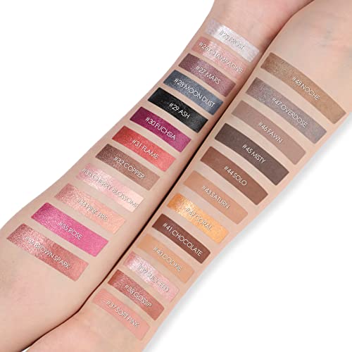 FOCALLURE Shimmer and Matte Cream Eyeshadow Stick,Smooth Brilliant Eye Brightener Pencil for Women,Long Lasting Waterproof Eye Shadow and Liners Makeup,MISTY