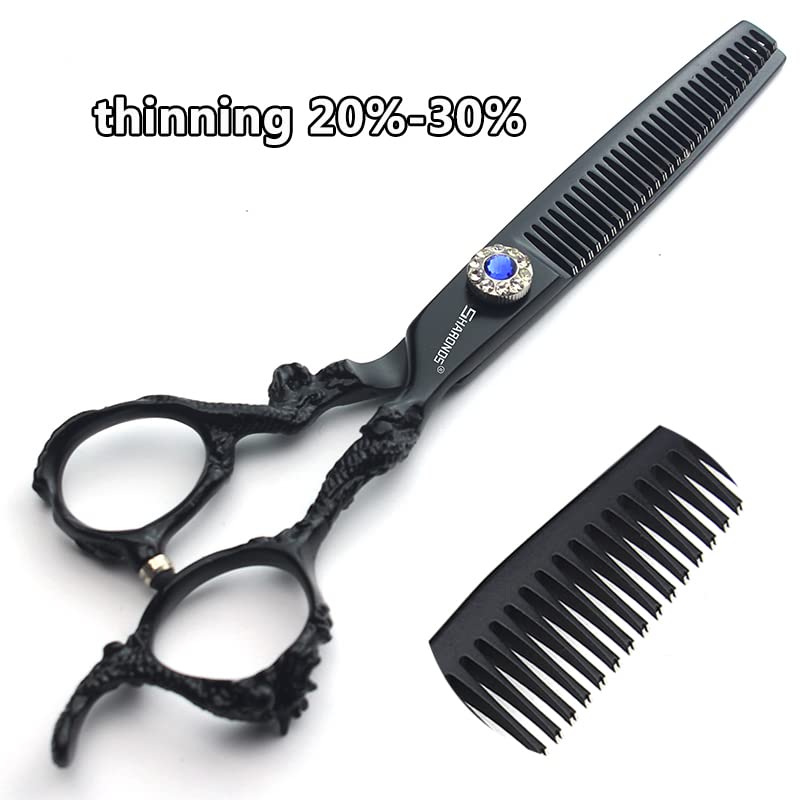 6/7/8/9-inch professional hair clipper set, stainless steel sharp hair clippers, hairdresser specific scissor((6+7) inches, 3 pieces)