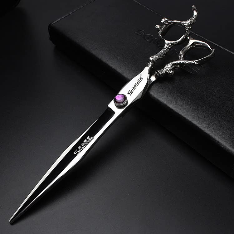 6/7/8/9-inch professional hair clipper set, stainless steel sharp hair clippers, hairdresser specific scissor(8-inch flat shear)