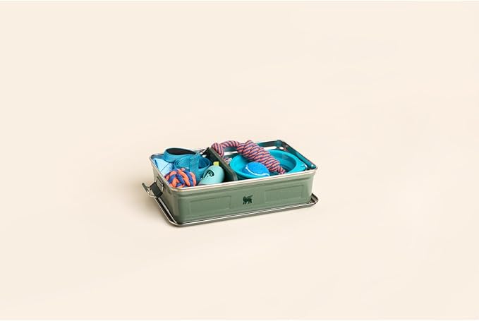 Stanley Classic Legendary Useful Box 3.8 qt | Metal Snack and Lunch Box | Durable Stainless Steel Travel Food Storage Container | Hiking, Camping, School, or Work | BPA-Free | Hammertone Green