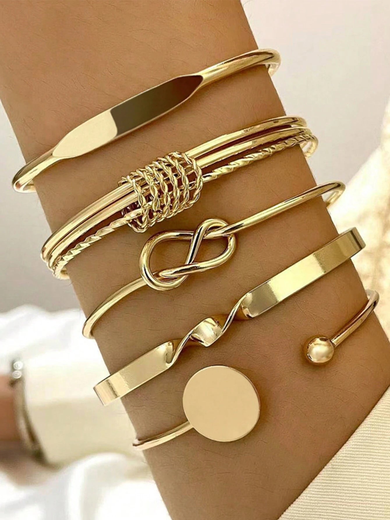 Bohemian Women’s Metal Bracelet Set