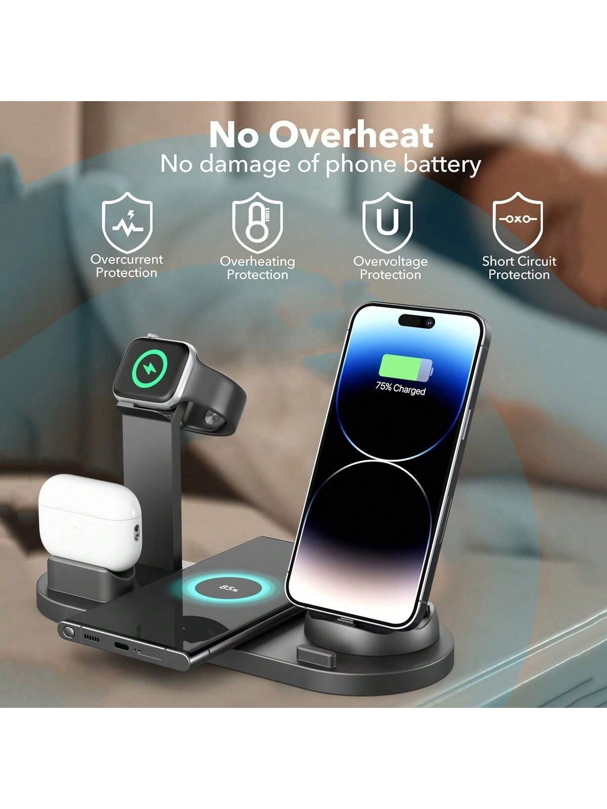 6-in-1 Multi-Device Charging Station