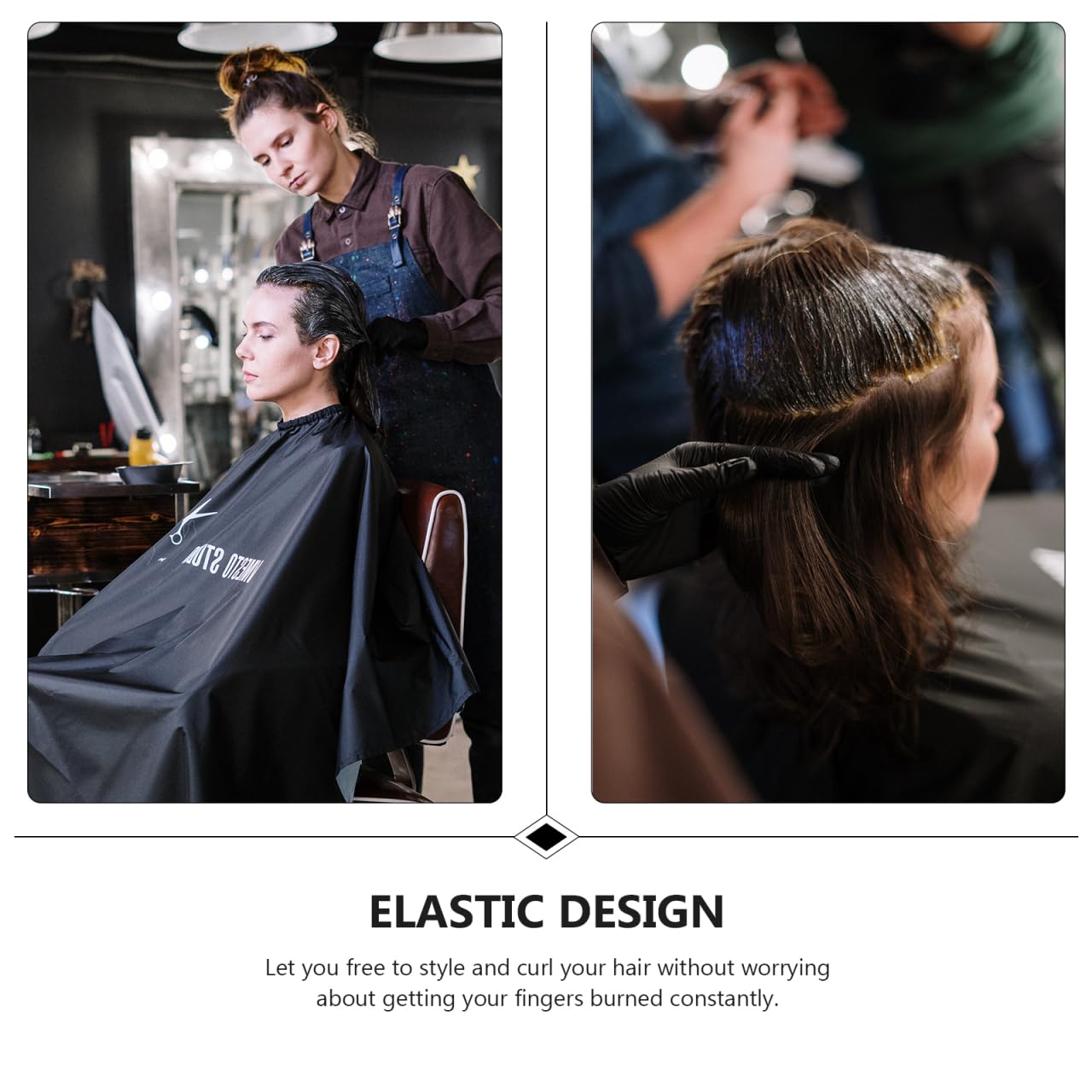 MERRYHAPY 3Pcs Heat Resistant Gloves for Hair Styling Professional Heat Mitts for Curling and Flat Use for Safe Hair Curling and Styling