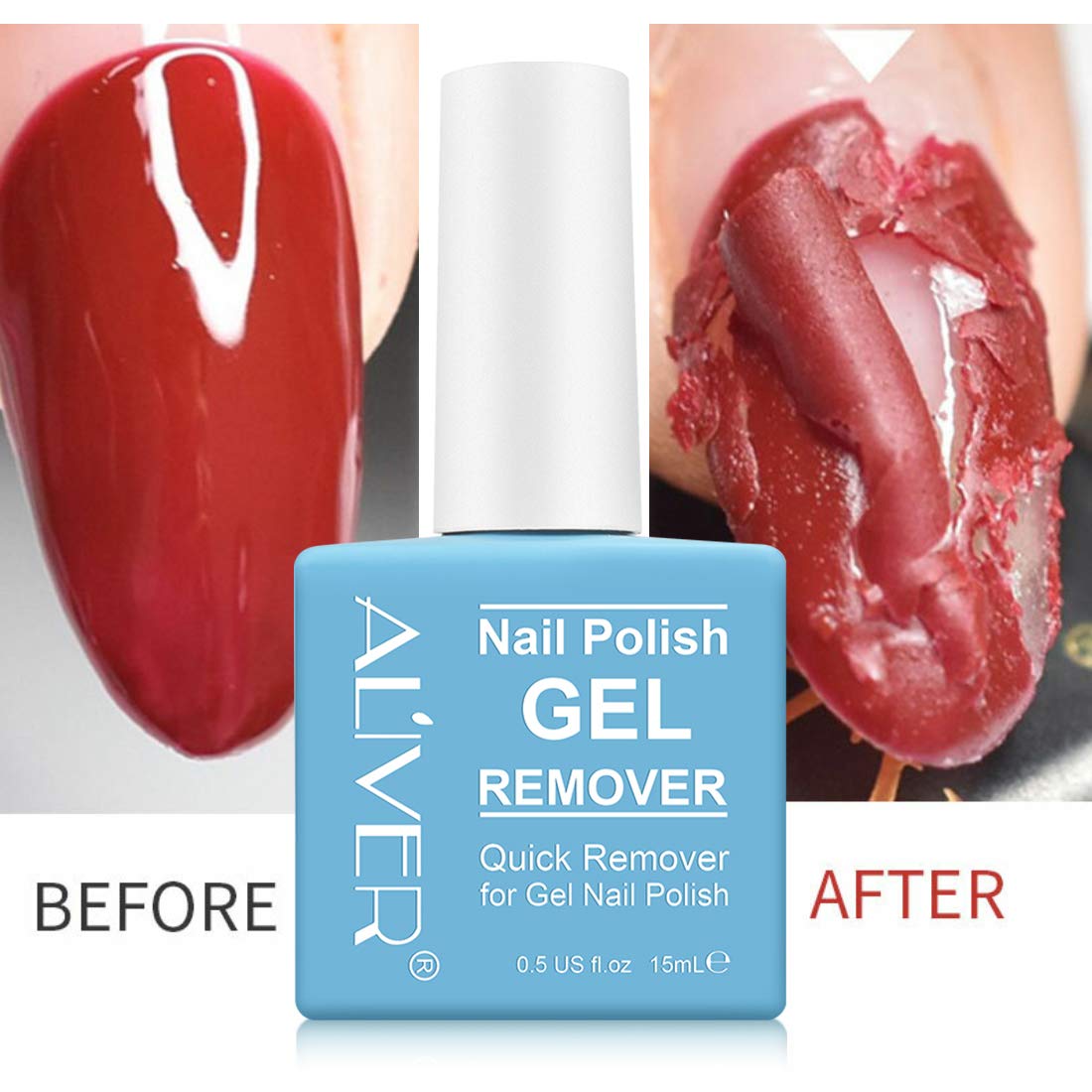 Gel Nail Polish Remover, Gel Remover For Nails, Quick Remove Gel Nail Polish, Professional Gel Nail Remover Remove Gel Polish In 3-5 Minutes Safely