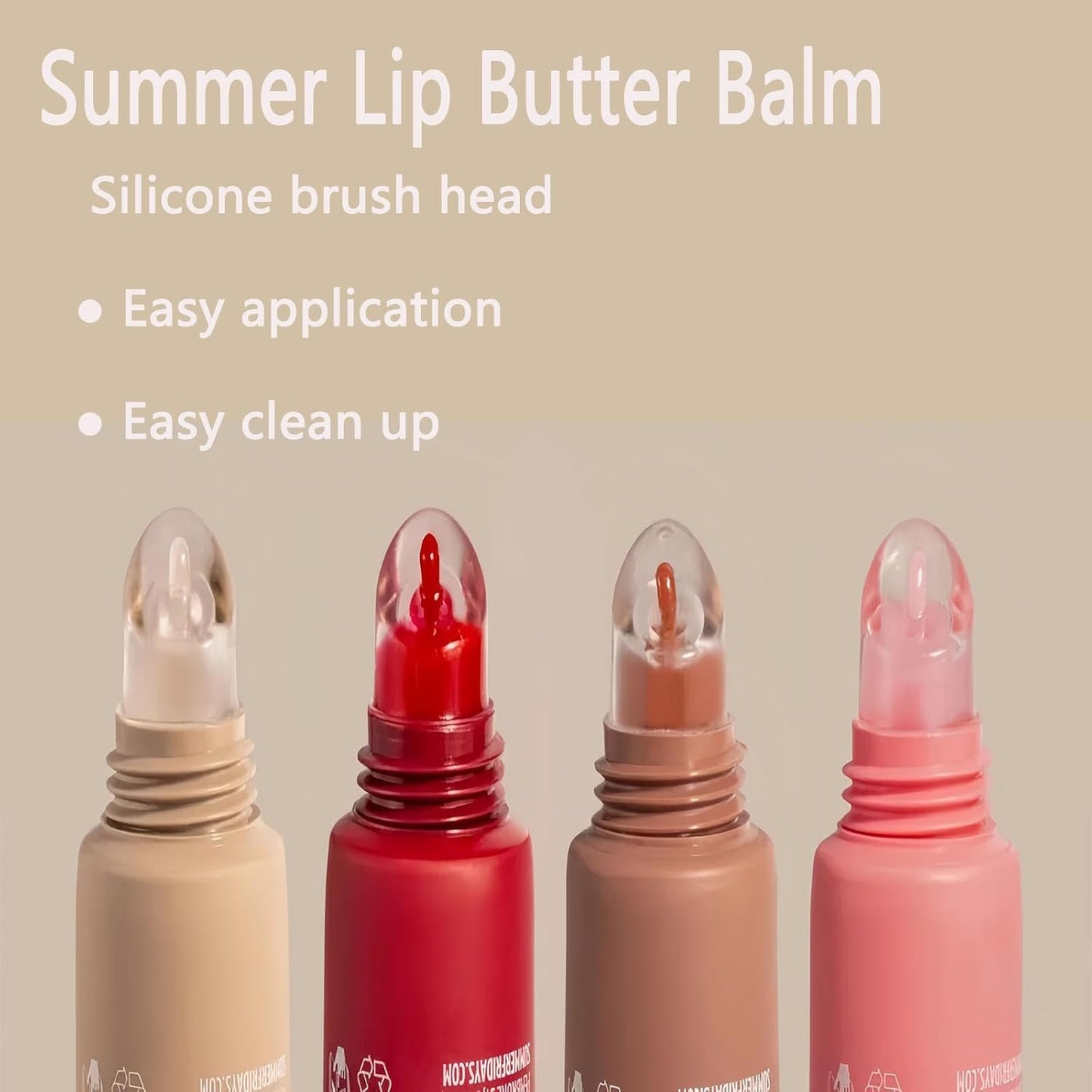 2 PCS Summer Lip Butter Balm Colorful,Conditioning Lip Mask and Lip Balm for Instant Moisture,Strongly Locks in Water,Soothing Lip Care, Lip Oil Softens Dry Lips (birthday cake+poppy)
