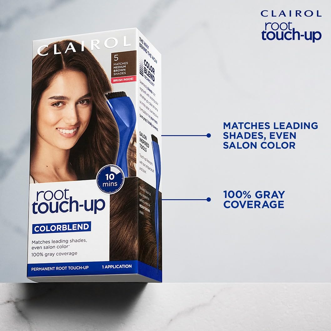 Clairol Root Touch-Up by Nice'n Easy Permanent Hair Dye, 9 Light Blonde Hair Color, Pack of 2