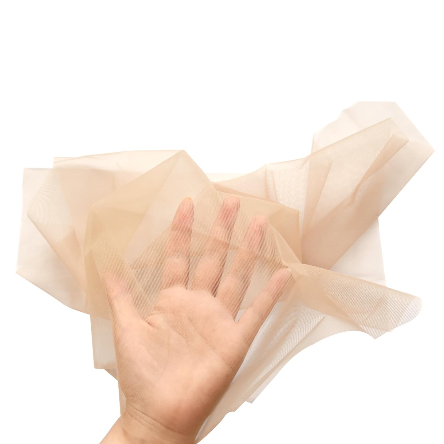 YANTAISIYU Swiss Lace Net for Making Wig Caps or Lace Closure (1 yard Blonde)