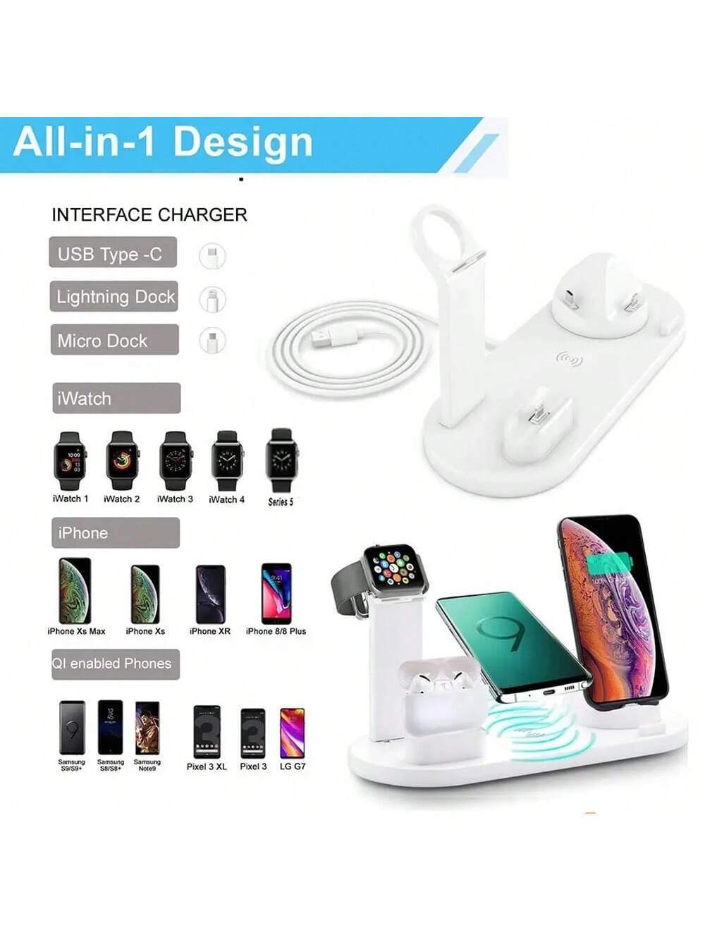 6-in-1 Wireless Charging Station