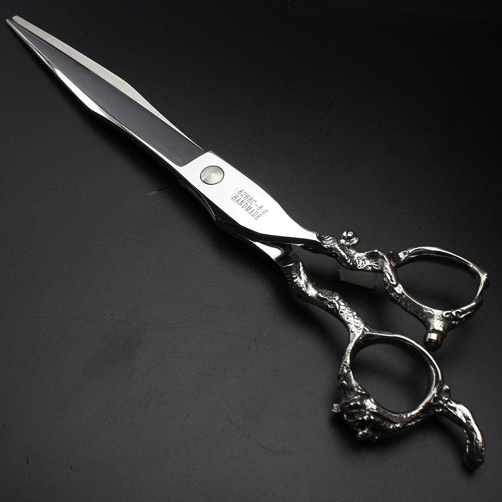 6/7/8/9-inch professional hair clipper set, stainless steel sharp hair clippers, hairdresser specific scissor(8-inch flat shear)
