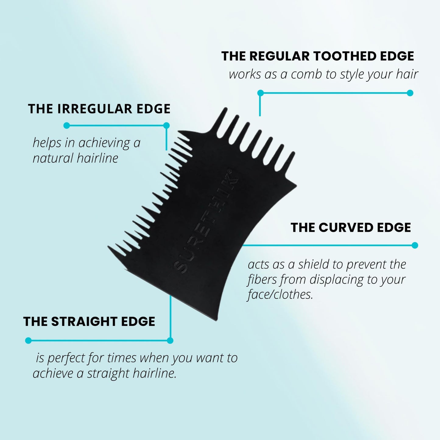 Hair Building Fibers, 15G, with BONUS Pump Applicator, Hairline Comb and 3 Nozzles, Hair and Hairline Filler Kit For Men and Woman (Light Brown)