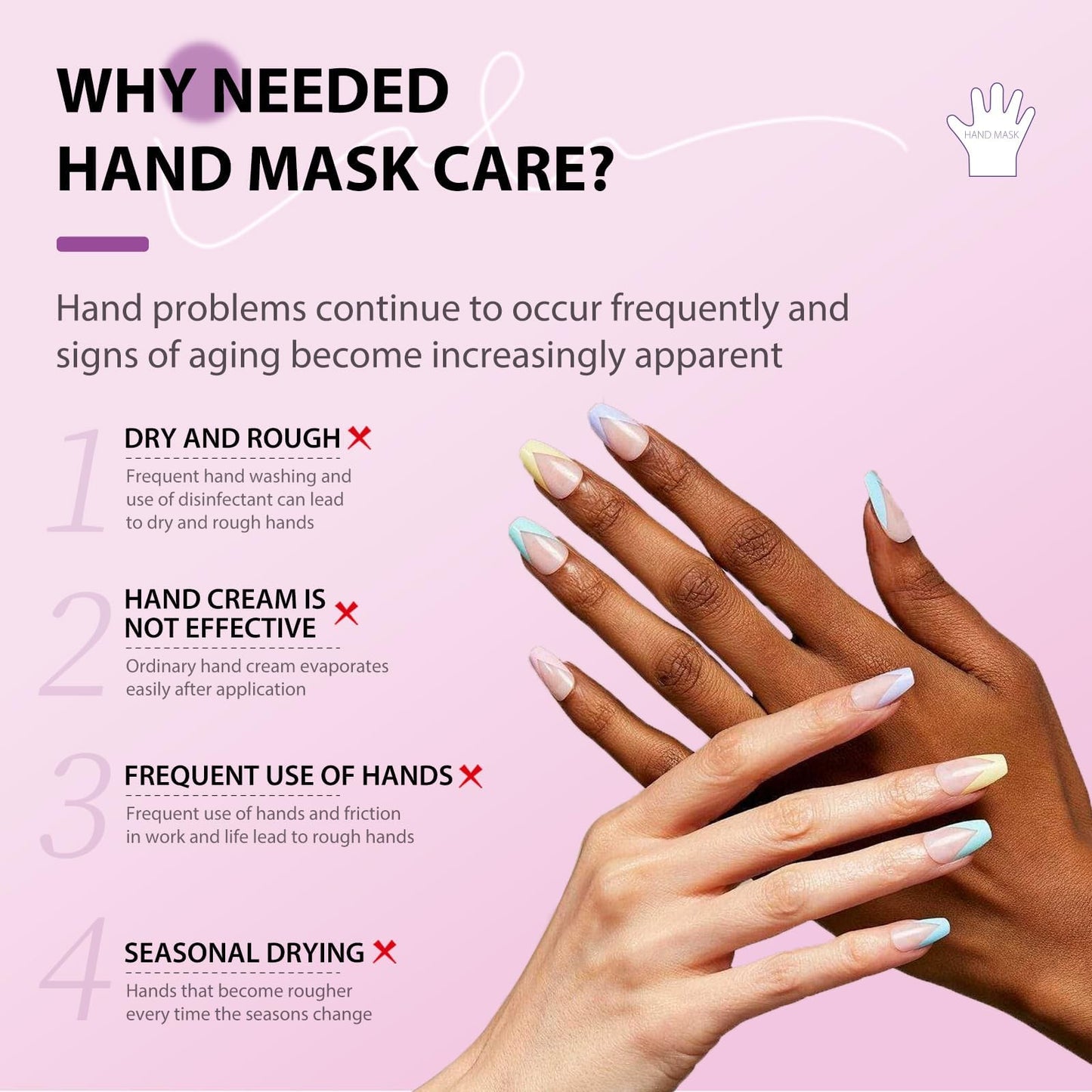 GUOYAOLIFU Hydrating Hand Foot Masks Set,Moisturizing Hand Mask for Dry Hand,Exofliating Foot Mask for Peeling Away Dead Skin Calluses,3 Pack Glove Mask&3 Pack Socks Mask for Women(Lavender)