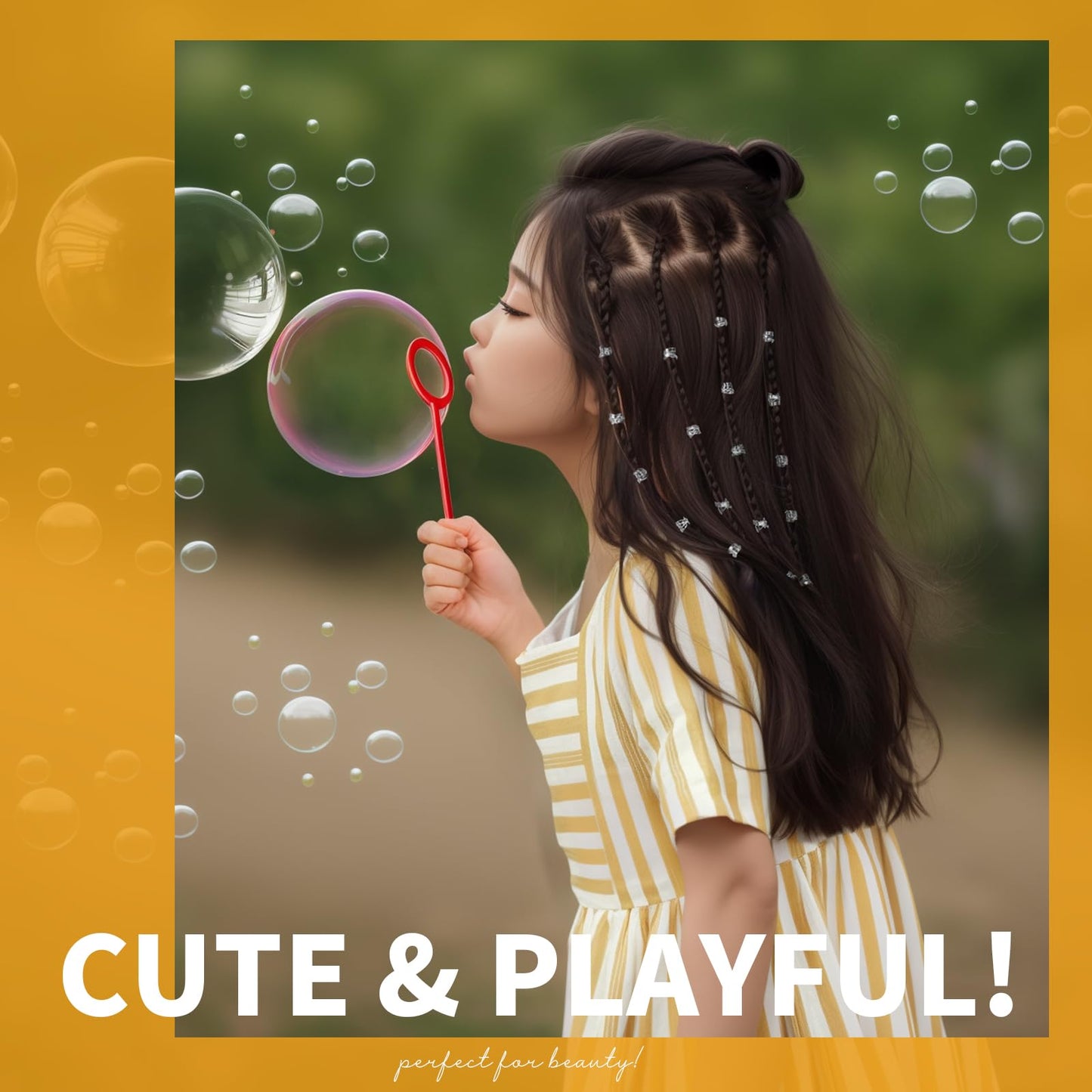 Teenitor Clear Elastic Hair Bands, 2000pcs Mini Hair Rubber Bands, Hair Ties, Soft Hair Elastics Ties, 2mm in Width and 30mm in Length