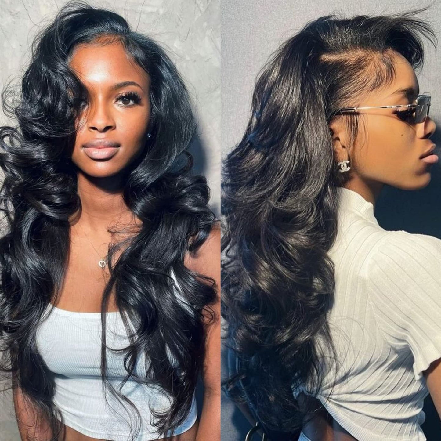 ghotool 200% Density 13x6 Body Wave Lace Front Wigs Human Hair Wigs For Women HD Lace Glueless Wigs Human Hair Pre Plucked With Baby Hair Natural Hairline