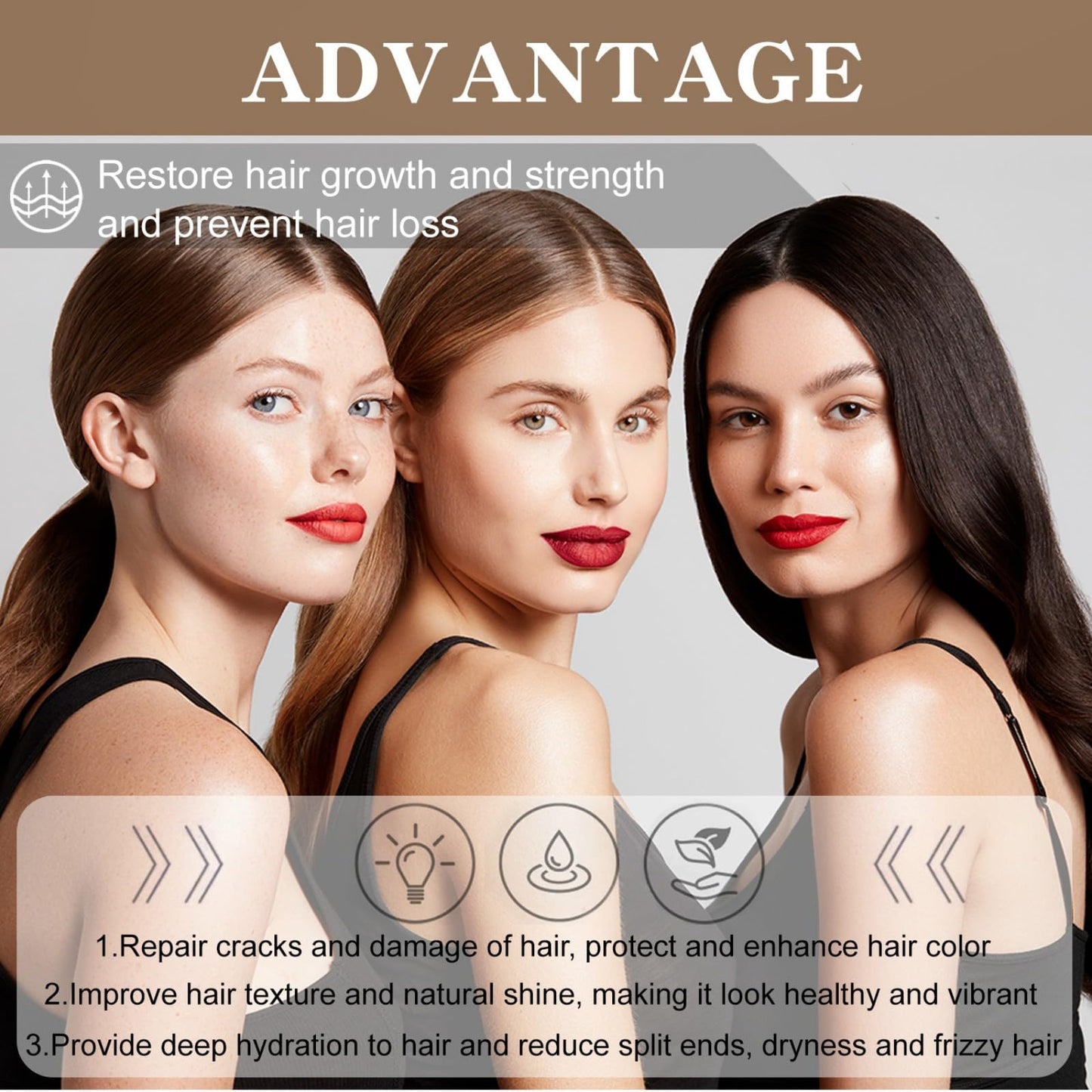 Hotiary Batana Oil for Hair Growth, Organic Batana Oil Hair Mask Thickness Hair Conditoner for Hair Loss Repairs Damaged Split Ends for Men & Women