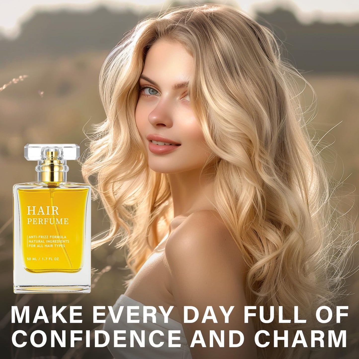 Hair Perfume, Pheromone Hair Perfume for Women, Premium Hair Fragrance Odors Remove and Nourishing Hair, Hair Hydrating and Shine Spray, 1.75 Fl. Oz