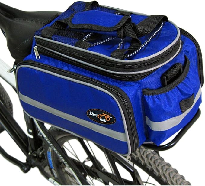 Disconano® Waterproof Multi Function Excursion Cycling Bicycle Bike Rear Seat Trunk Bag Carrying Luggage Package Rack Panniers with Rainproof Cover
