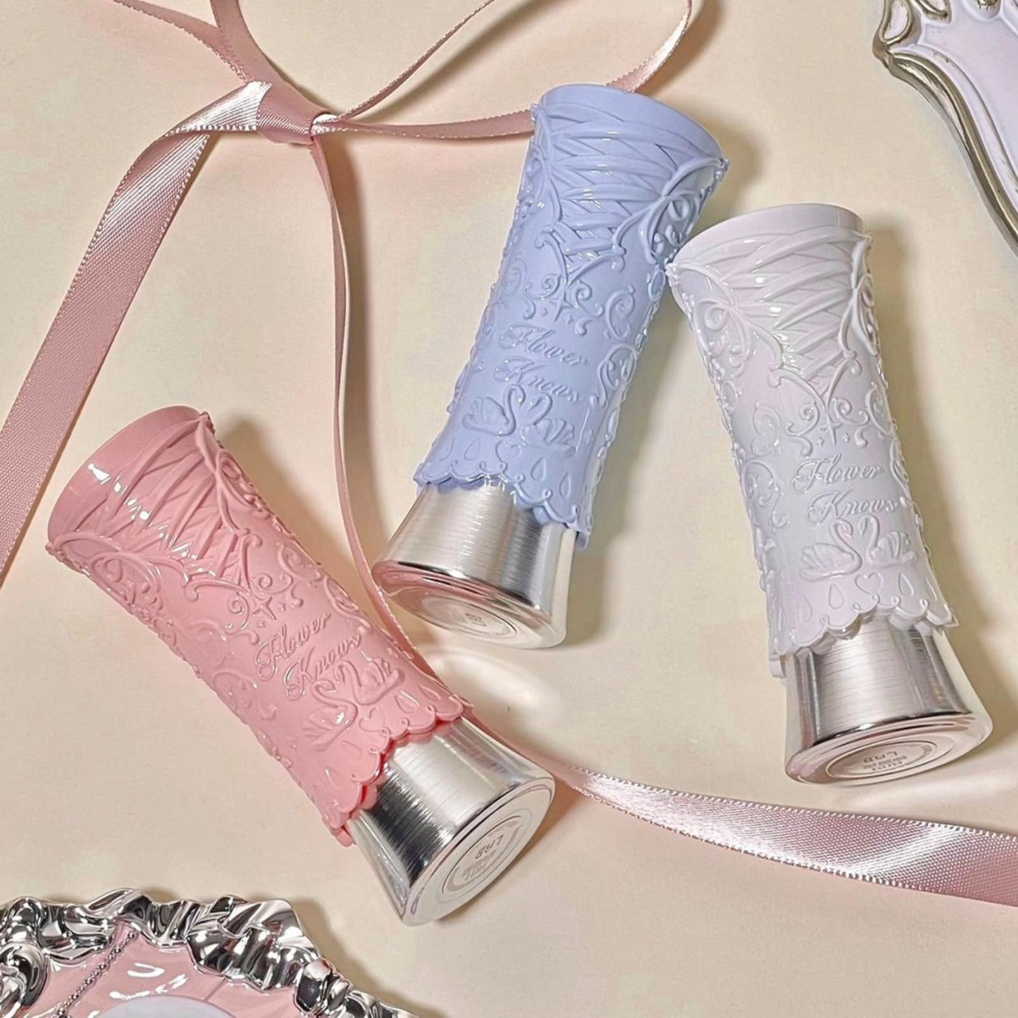Flower Knows Swan Ballet Shine Solid Lip Gloss Stick-Moisturizing Tinted Lip Balm-Hydrating Lip Gloss in Balm-Long Lasting Lip Makeup for Girls&Women,Vegan & Cruelty-Free(B01 Little Star)