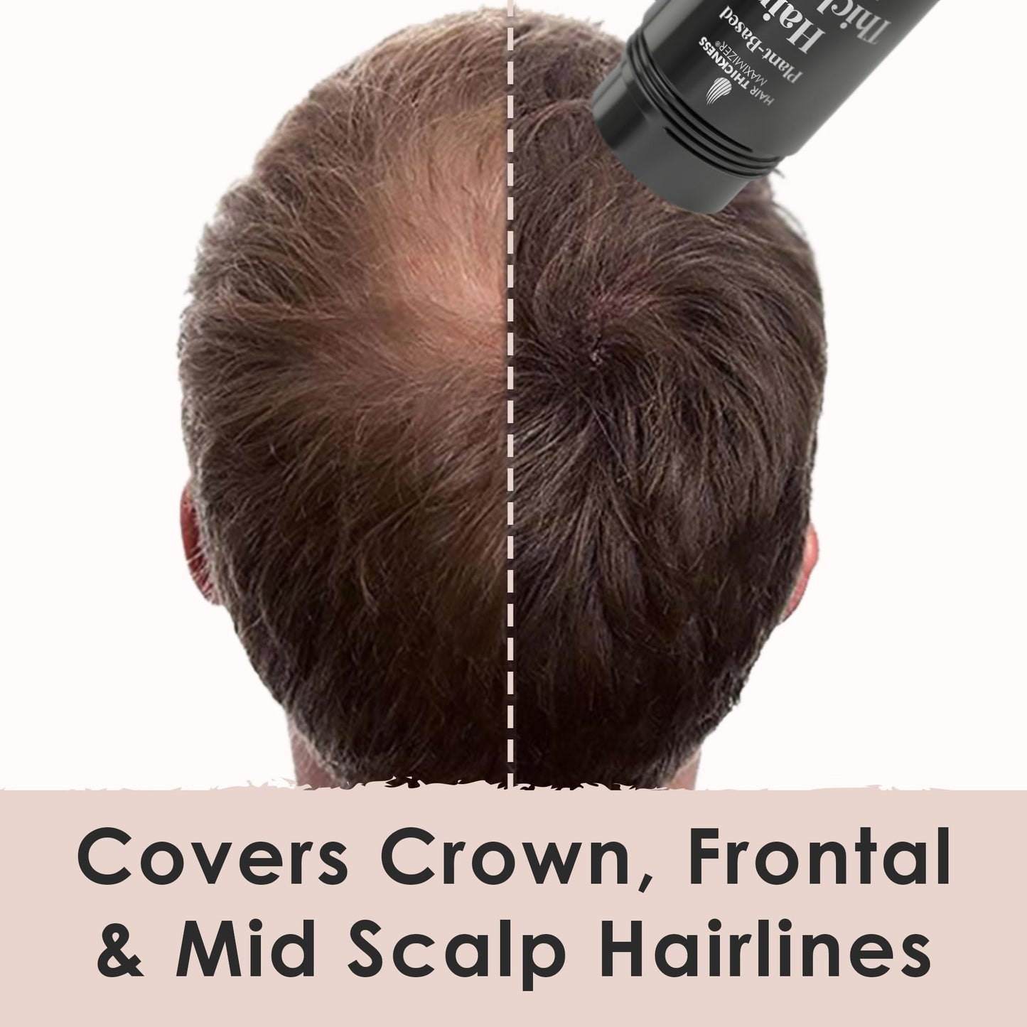 Hair Fibers for Balding Areas & Thinning Hairlines for Women & Men. Plant-Based Hair Powder for Instant Volume and Coverage. Hair Building Fibers, Non-Itchy, Easy Wash Off. (Blonde)