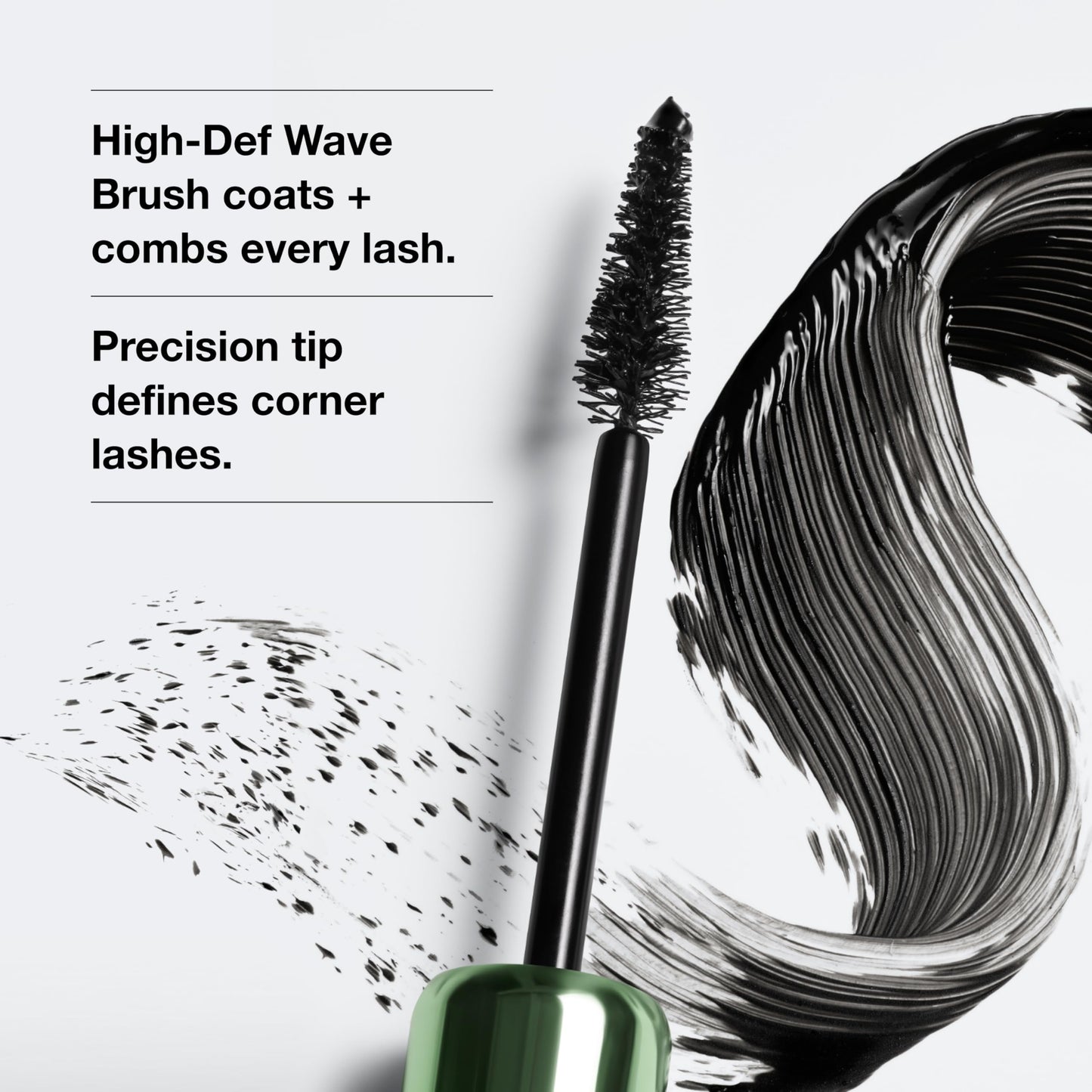 Clinique High Impact High-Fi Full Volume Water-Resistant Mascara | Volumizing, Non-Clumping, Smudge-Proof + Safe For Sensitive Eyes, Mini Travel Size, Black, 0.17 Fl Oz
