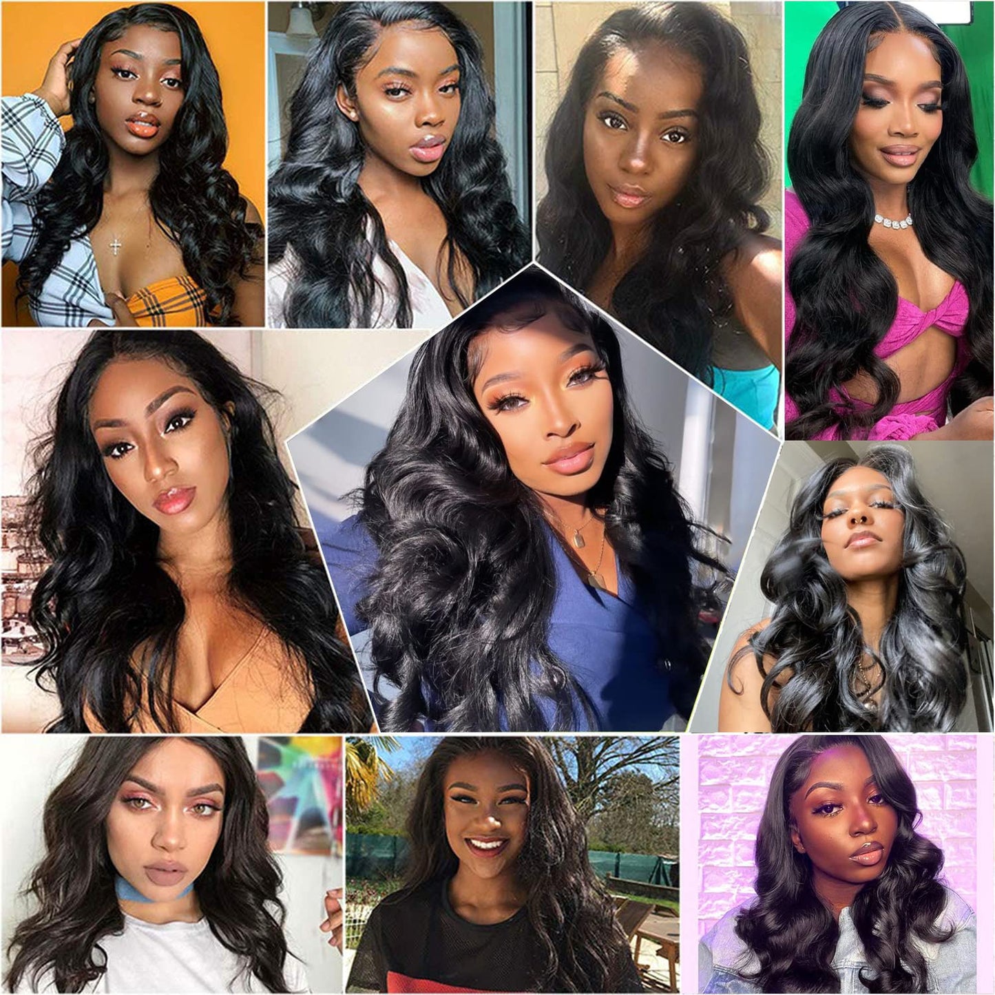 ghotool 200% Density 13x6 Body Wave Lace Front Wigs Human Hair Wigs For Women HD Lace Glueless Wigs Human Hair Pre Plucked With Baby Hair Natural Hairline