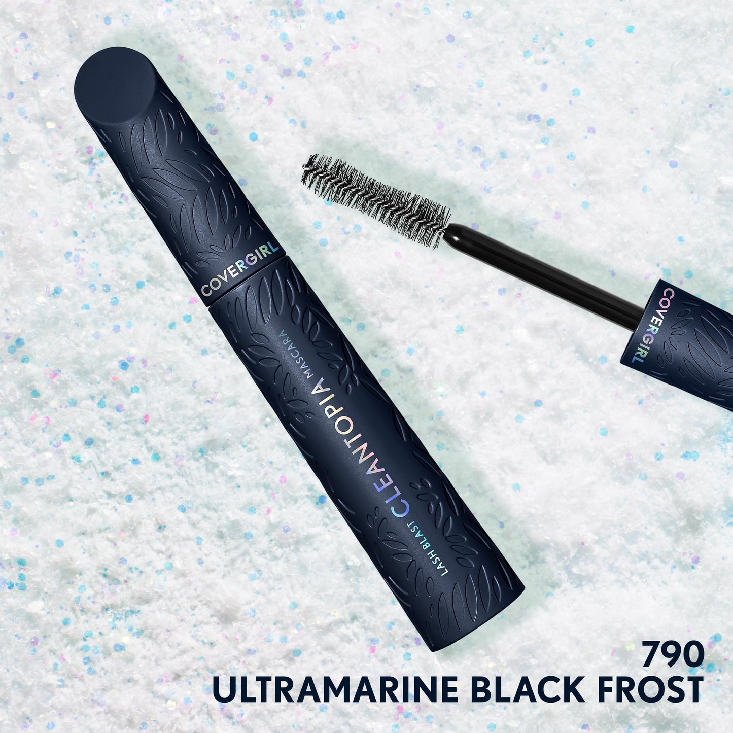 CoverGirl Lash Blast Cleantopia Volume Mascara, 790 Ultramarine Black Frost, Vegan Formula, Clean, Volumizing, for Sensitive Eyes, Doesn't Smudge, 0.32oz