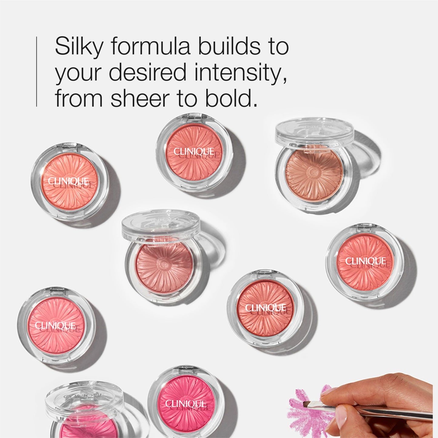 Clinique Cheek Pop Blush | Long Lasting, Buildable + Vibrant, Yet Natural-Looking Color, Pink Honey Pop, 0.12 Ounce