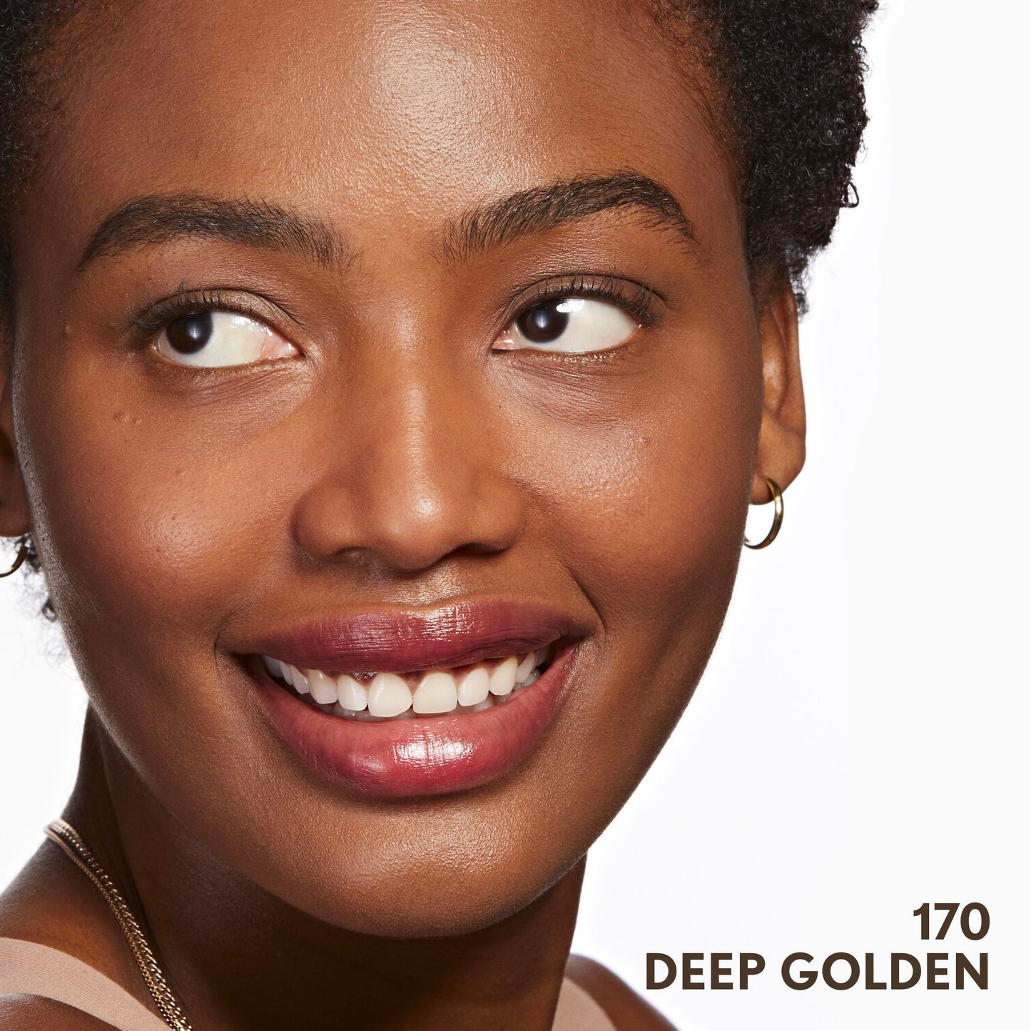 COVERGIRL Clean Invisible Foundation Makeup, Dewy & Glowy Natural Finish, Buildable Coverage, Skin-Like Smooth Look, Vegan, Deep Golden, 1oz