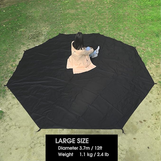 Preself Footprint for Tipi Hot Tent, Ground Sheet Mat, Tent Floor, Waterproof Camping Tarp (Full - T1 T2 Large)