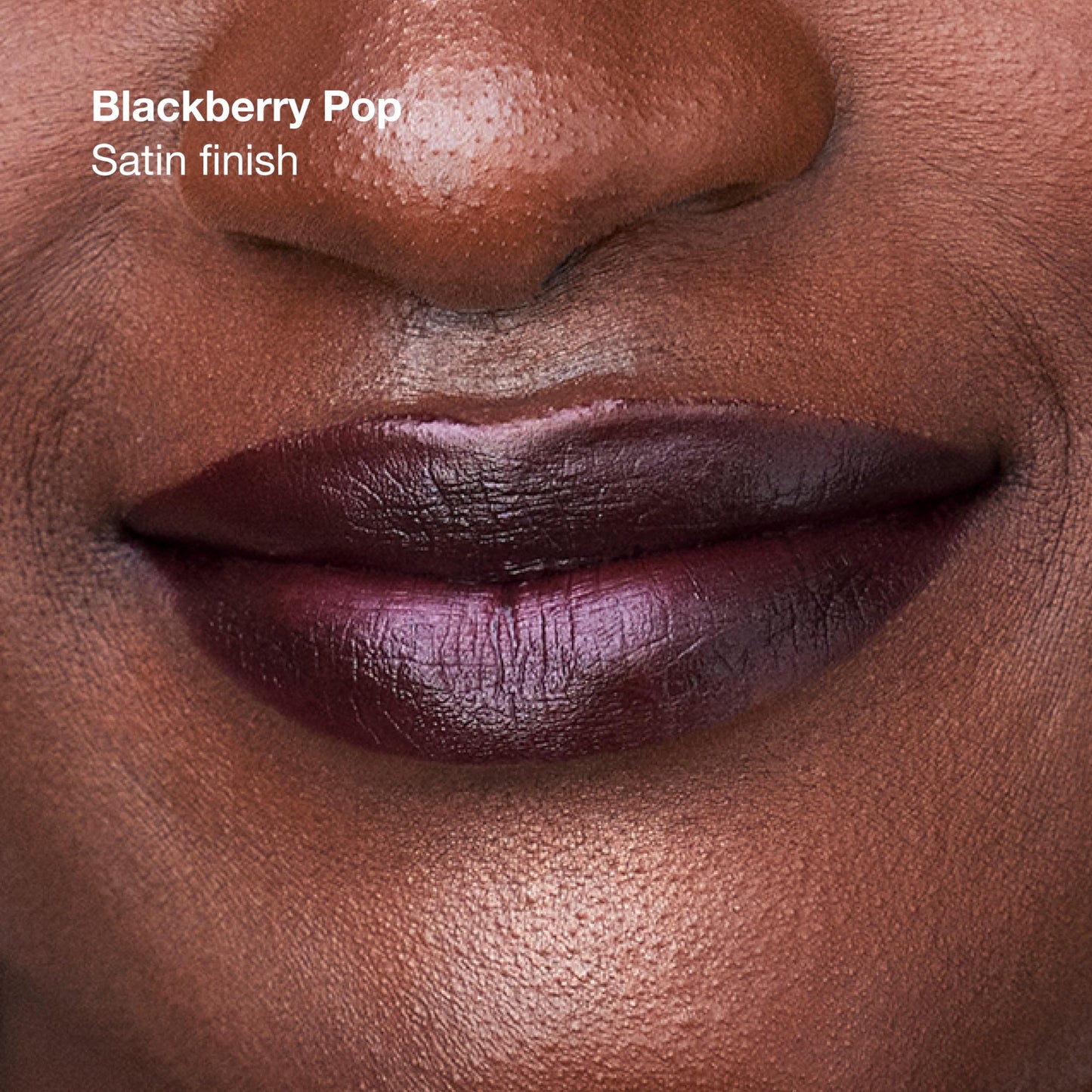 Clinique Pop Longwear Lipstick | Long Lasting, Satin, Matte + Shine, Blackberry Pop, 1 Count
