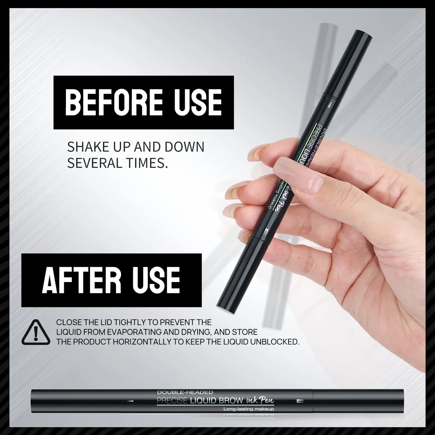 Dual-Ended Waterproof Brow Pencil