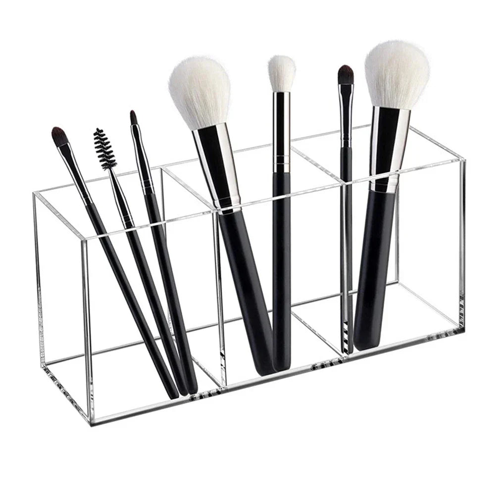 wnnideo 3-Slot Acrylic Brush Organizer