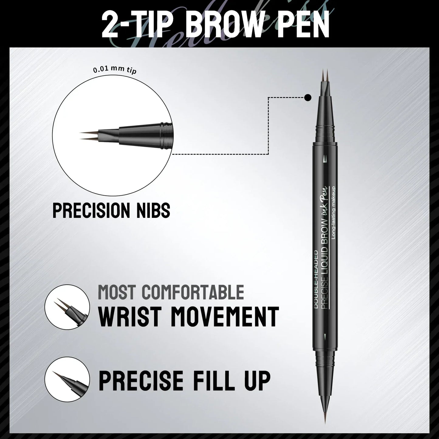 Dual-Ended Waterproof Brow Pencil