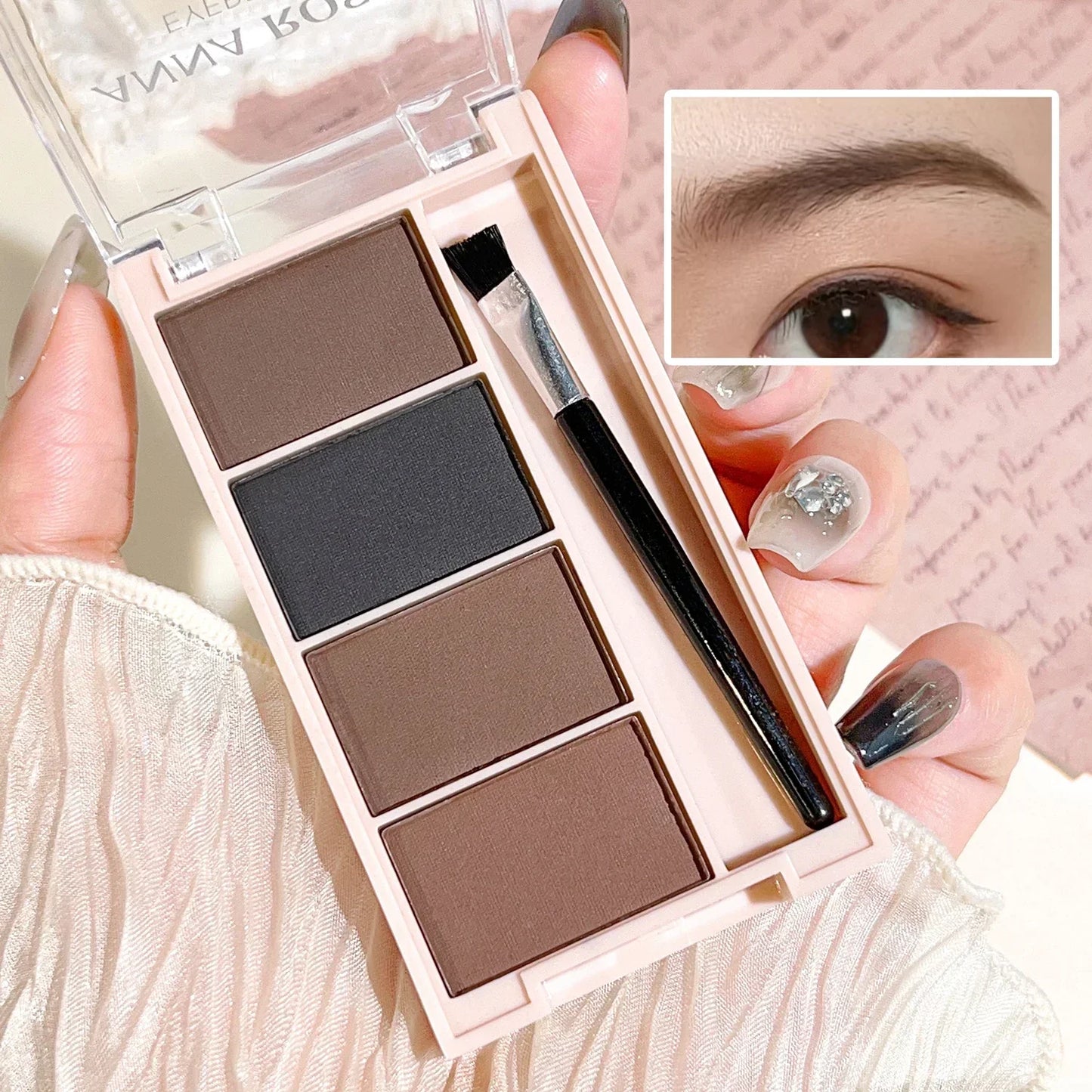 Four-Color Long-Lasting Eyebrow Powder
