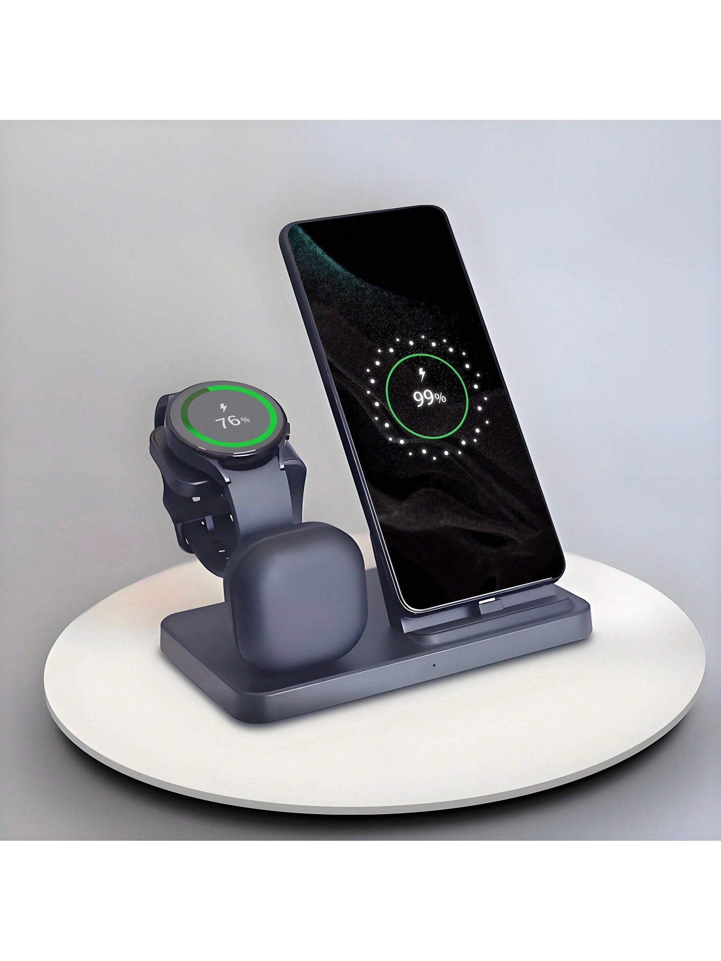 3-in-1 Charging Station β USB-C Dock for Samsung & iPhone